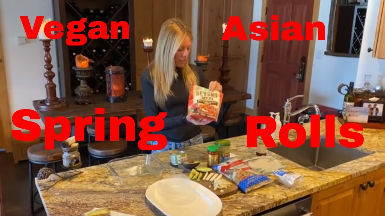 Vegan Asian Spring Rolls.    April 11, 2020