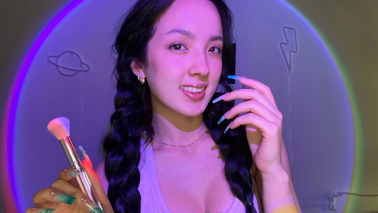 ASMR | Popular Girl Gives You Tingles in the Back of Class (Touching Your Face, Roleplay, Flirting)