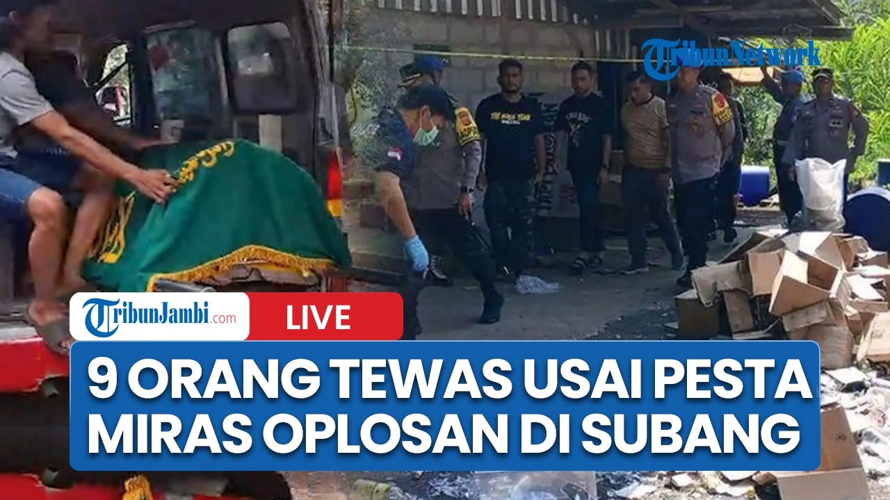 🔴9 Orang Tewas usai Pesta Miras Oplosan di Subang, Polisi Tetapkan Penjual & Pemasok Tersangka