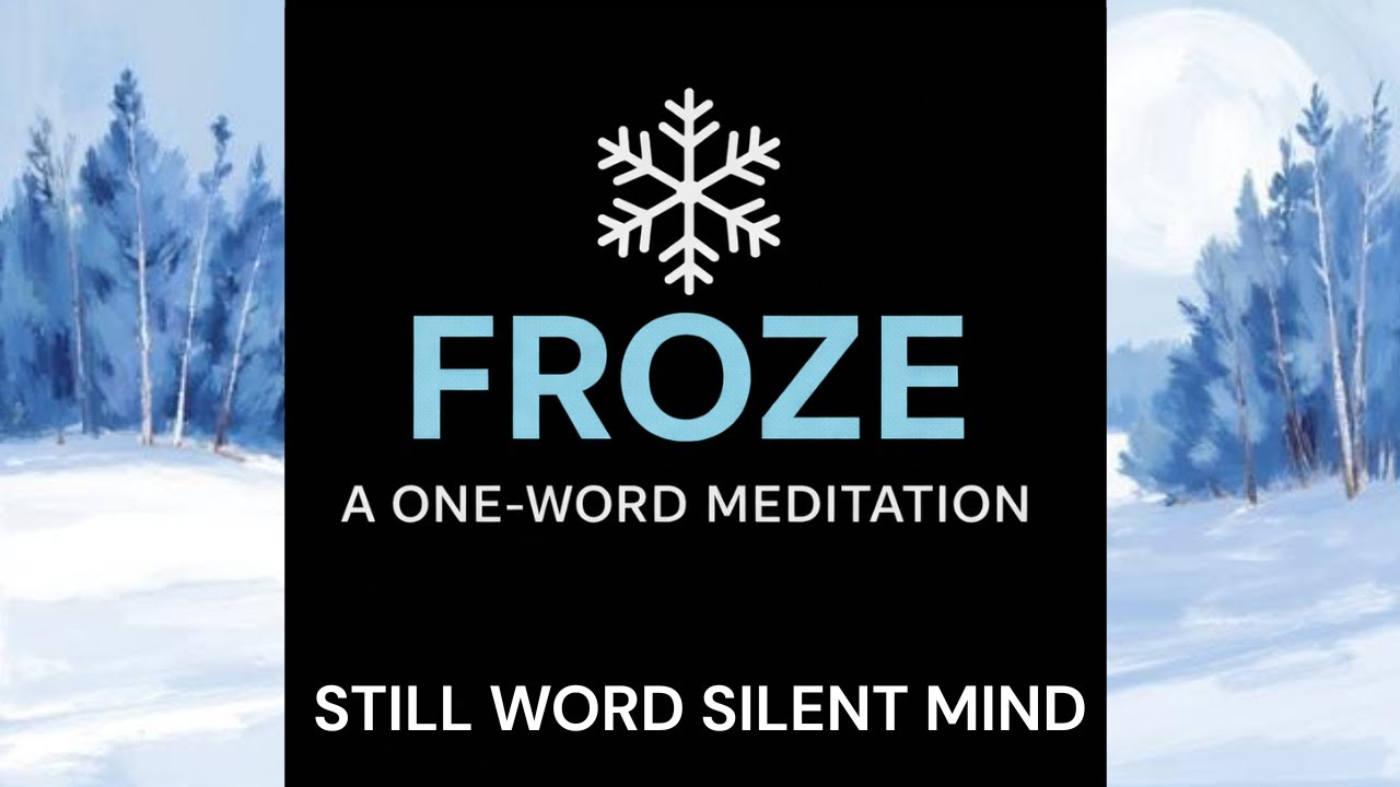 ЗАМОРОЖЕНО ❄️ – Неподвижное слово, безмолвный ум | 15-минутная управляемая медитация