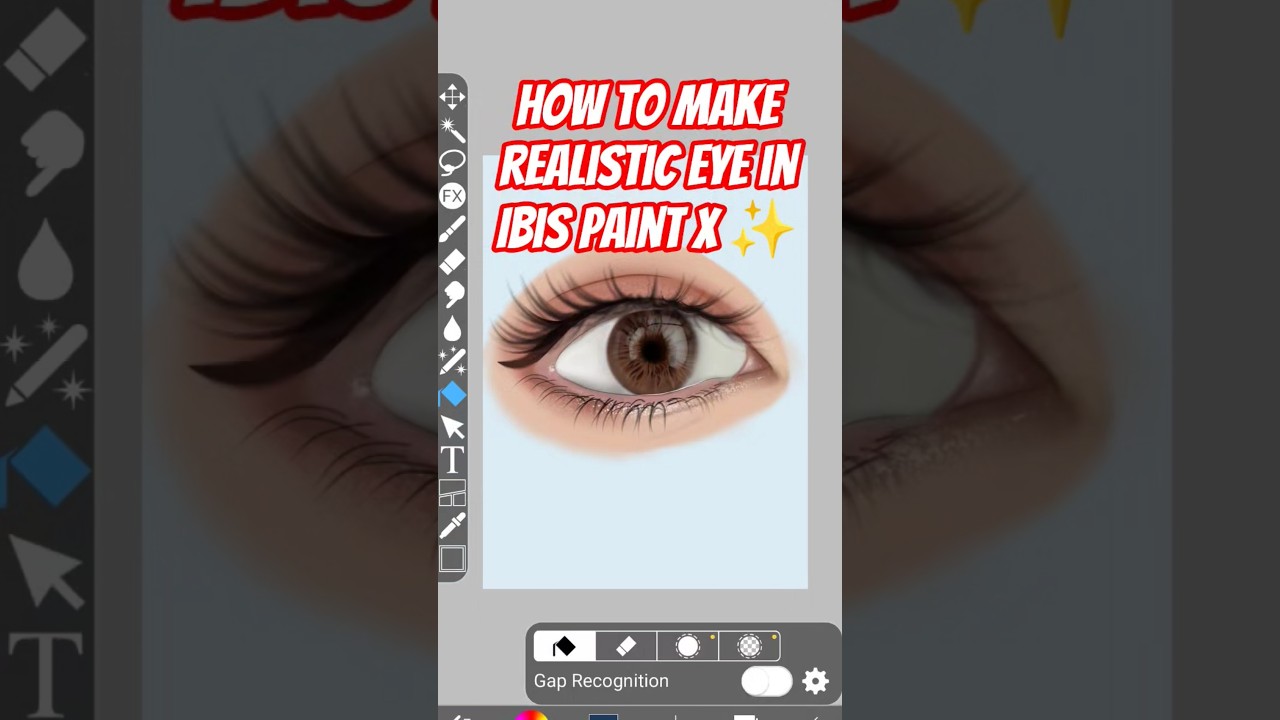 How to make realistic eye in Ibis Paint x✨❣️ 