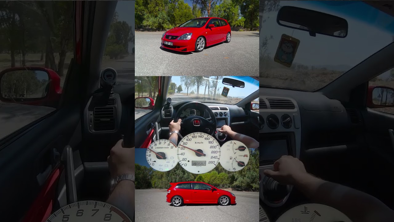 Honda Civic EP3 Type-R / 0-100 Km/h Acceleration / Hard Lauch Control / K24 SWAP