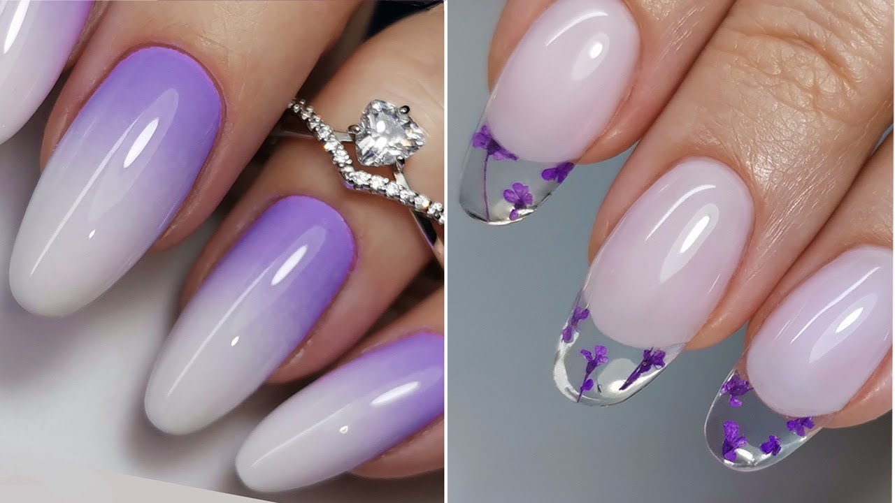 Ombre Gradient Nail Design ideas 💅 Ideas De Diseño De Uñas Омбре Градиент Сухоцветы