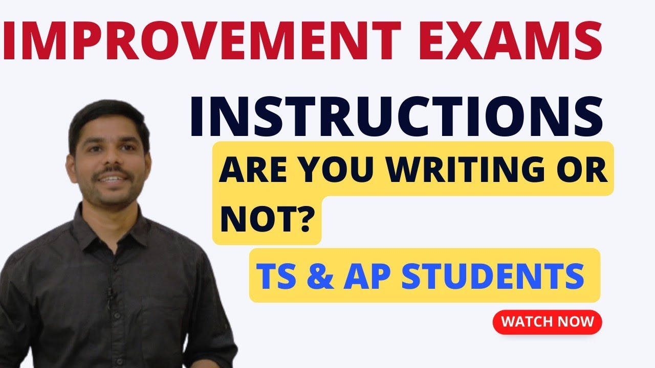 Improvement/ betterment exams | Instructions| TS & AP IPE | BIE 2023