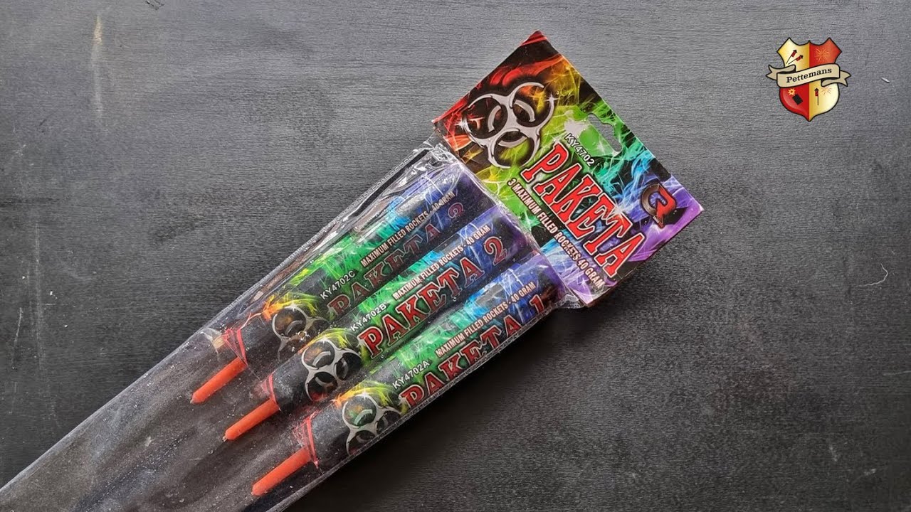 Paketa - China Red pijlen 3st 40gr Vuurwerk