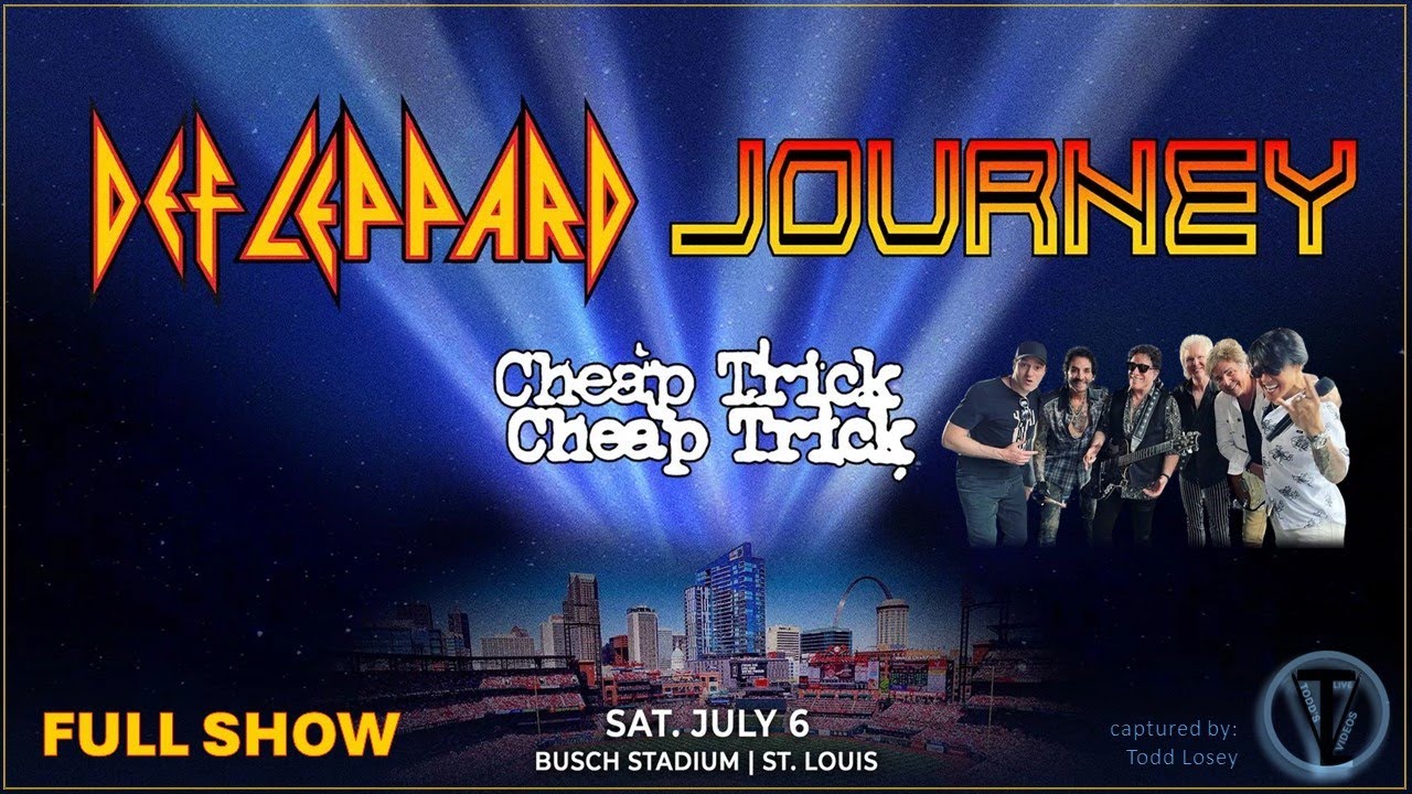 Journey - (Full Show) - (4K Live) - St. Louis, Missouri - Busch Stadium