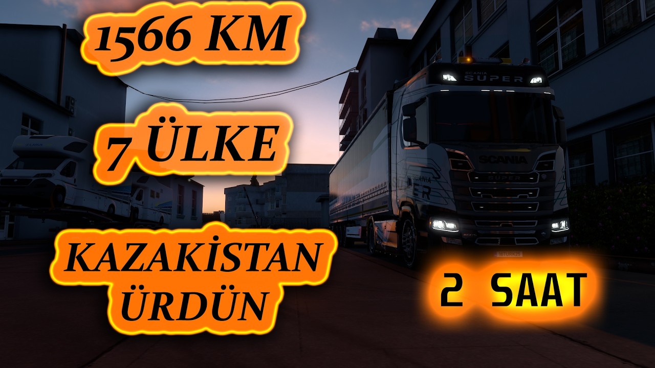 ETS2 Uzun Yolculuk | Promods | Kazakistan - Ürdün | Euro Truck Simulator 2
