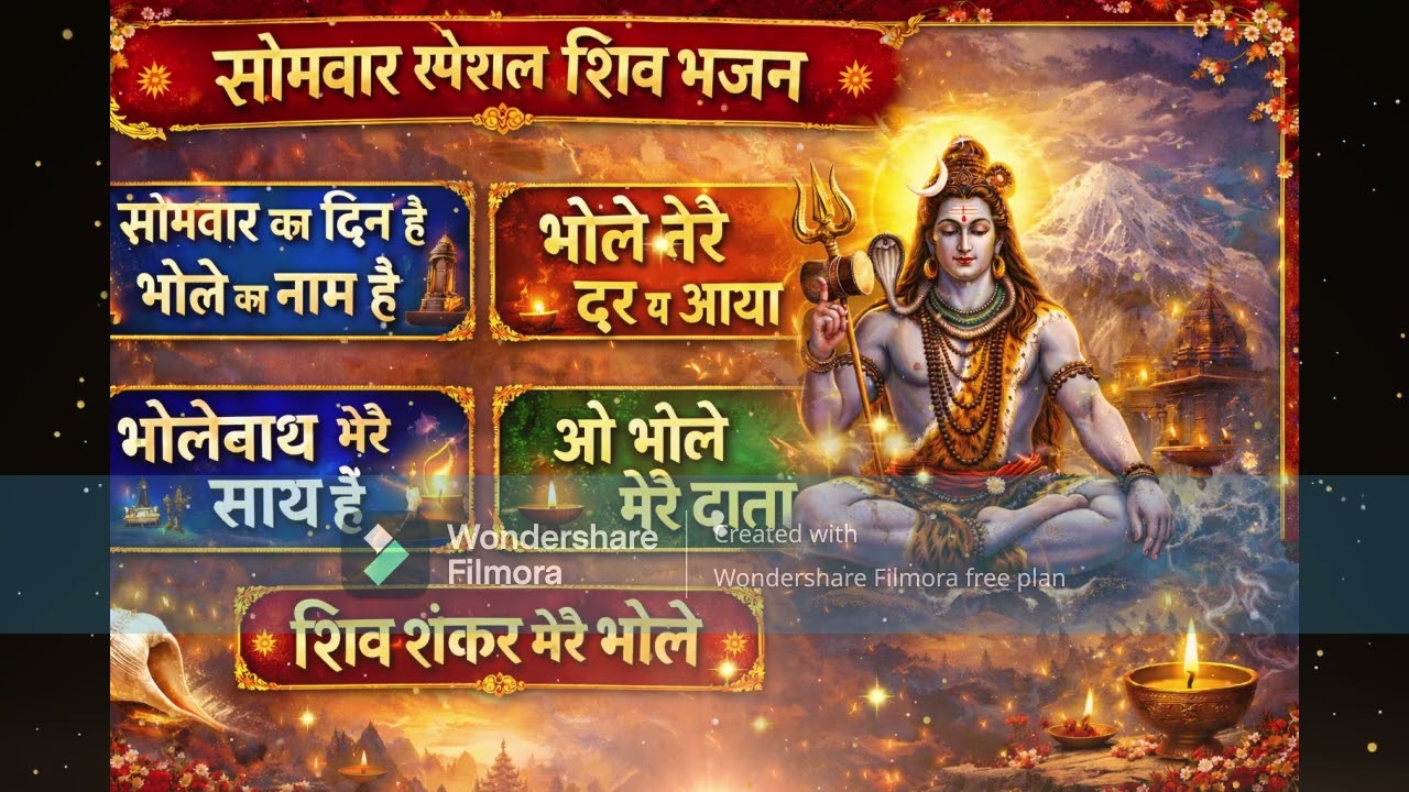 Somvaar Special Shiv Bhajan Har Har Mahadev 2026 Nonstop Shiv Bhajan #viral #viralvideo #shivbhajan