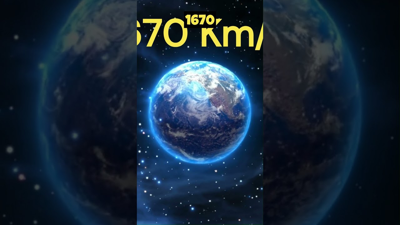 earth rotates at an incredible speed of 1670 km/h #shorts