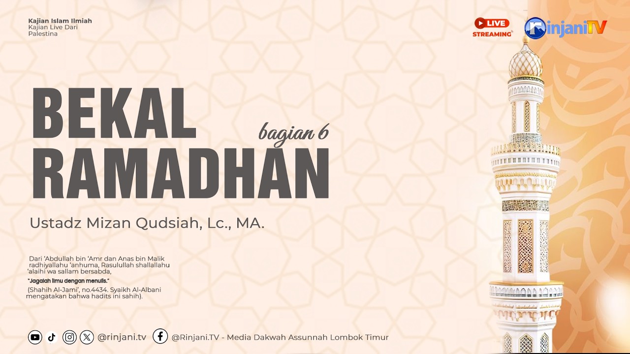 ⭕ [LIVE] KAJIAN RUTIN ILMIAH -  Ustadz Mizan Qudsiah, Lc. MA حفظه الله تعالى