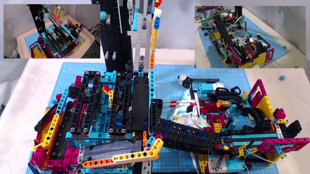 [LEGO TECHNIC] Our First Simple Marble Circuit / GBC (Notre Premier Circuit à Billes)