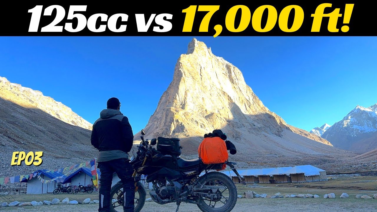 World’s First 125cc Hornet Rides to Zanskar SOLO! 🏍️ Conquered 17,000 ft Shinku La!