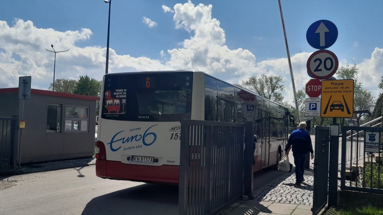 |MPK Nowy Sącz|MAN NL293 Lion's City #157 Linia 6(cała trasa)