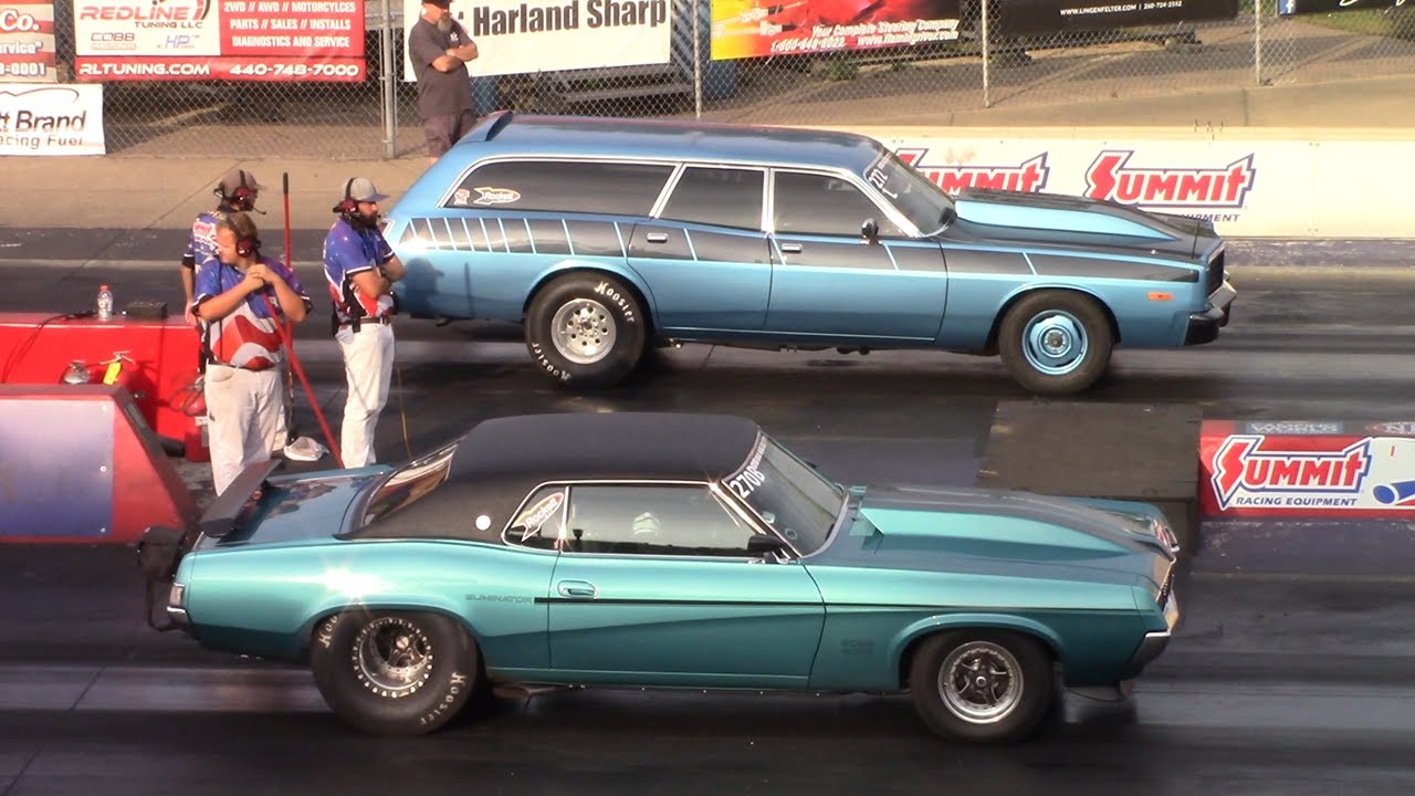 NA &lsquo;69 Mercury Cougar Running 8s at Hot Rod Drag Week 2021