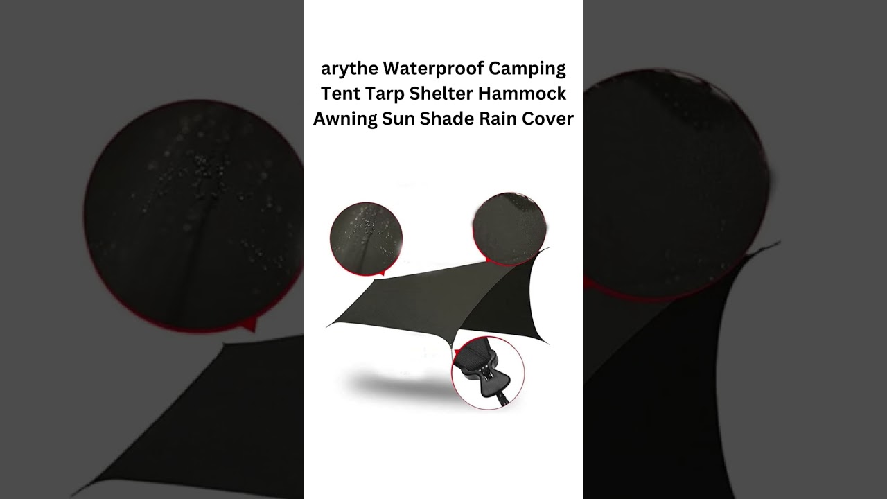 arythe Waterproof Camping Tent Tarp Shelter Hammock Awning Sun Shade Rain Cover :buy👇