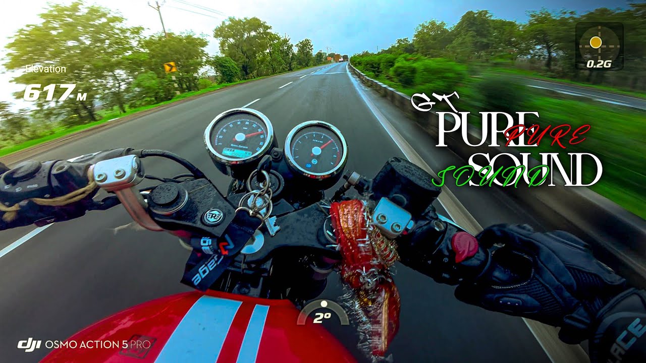 GT 650 Rainstorm Ride | Pure Exhaust Symphony in the Silence 🌧️🔥