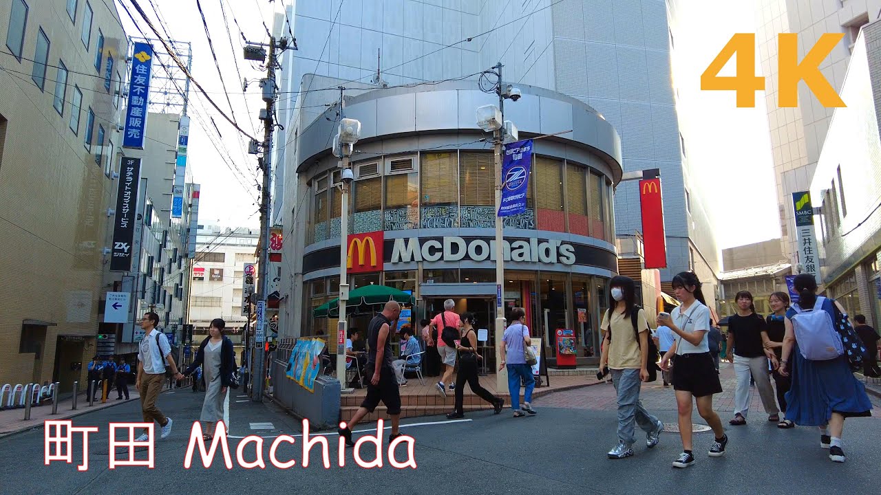 【4k】Tokyo walk-Machida🍔日曜日の町田を散歩