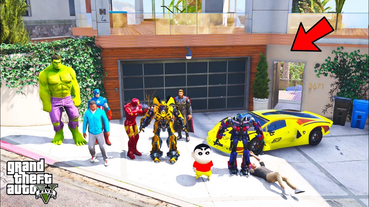 Franklin and Shinchan Tution Classes And Make Robot Challenge In GTA V