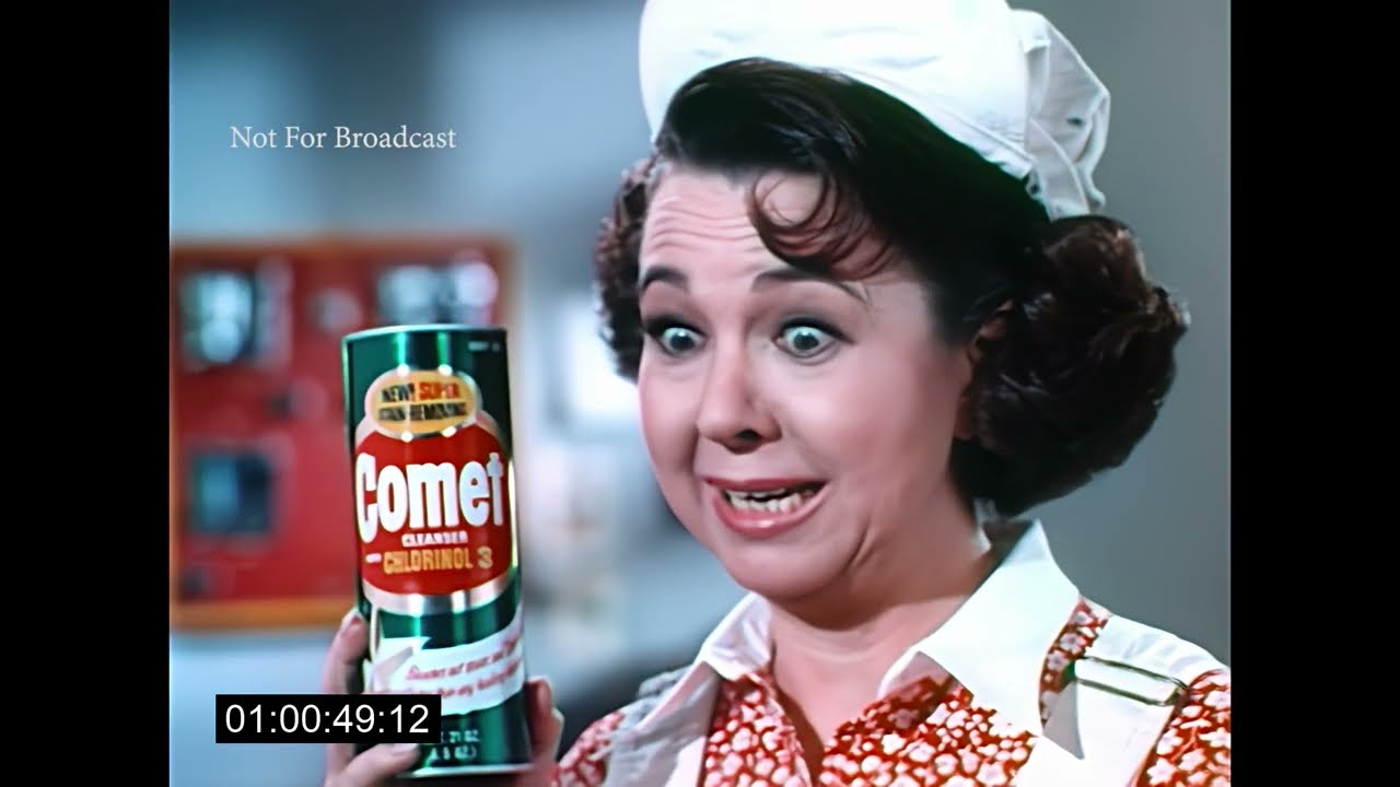 Comet Commercial (1969) Starring Jane Withers as Josephine the Plumber