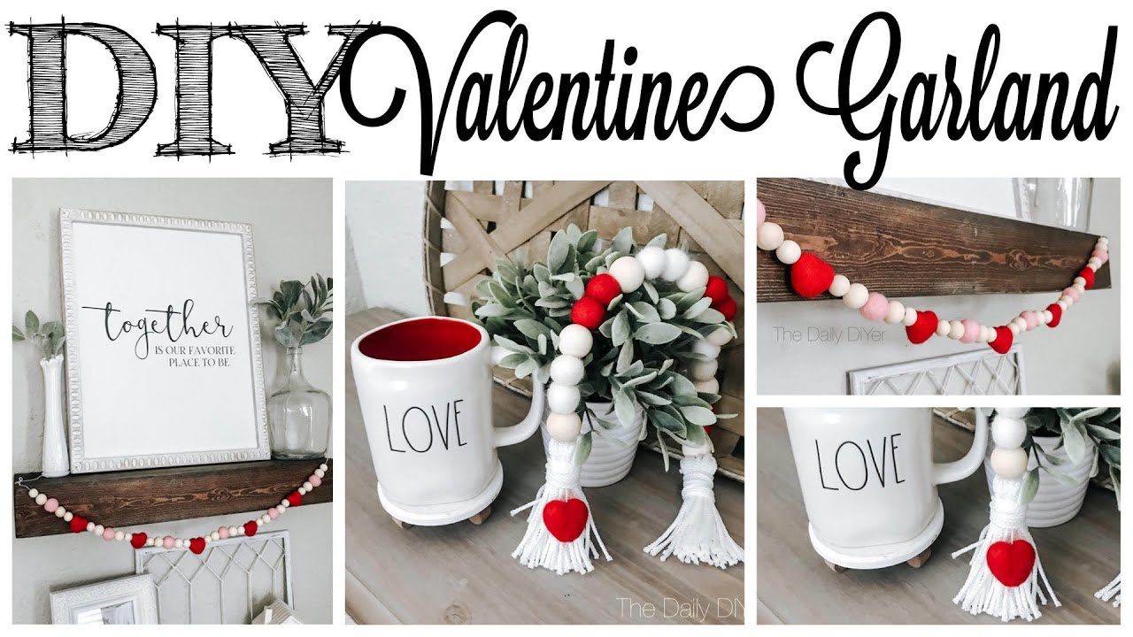DIY Valentine Garland ❤️