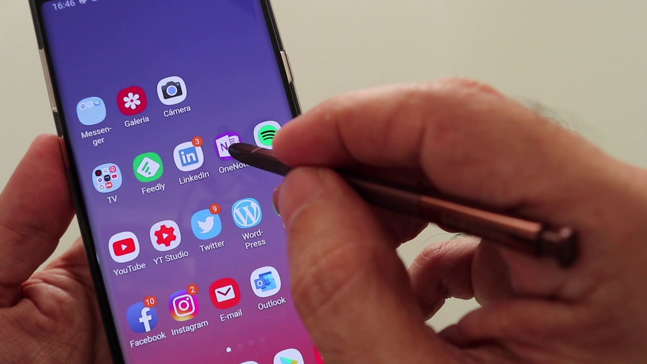 Trocando o caderno pelo Galaxy Note 9 da Samsung