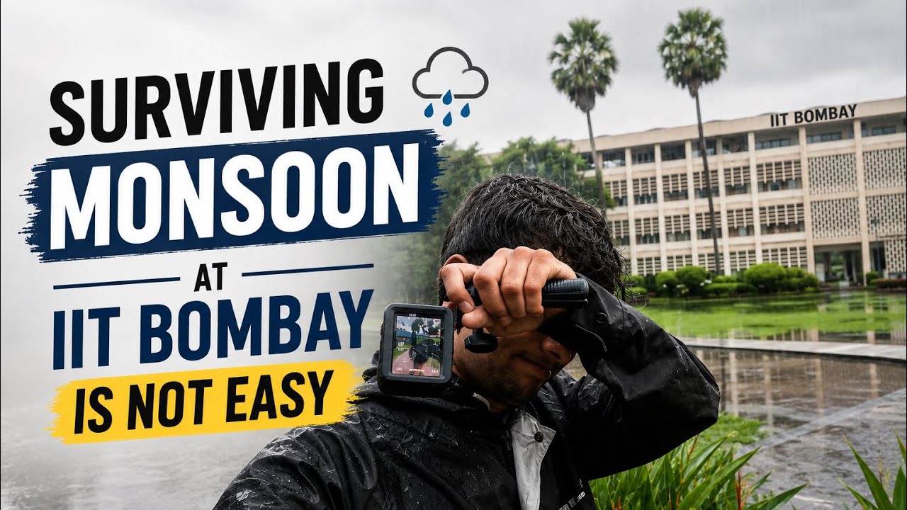 Surviving Monsoon 💀 at IIT Bombay Is Not Easy! 