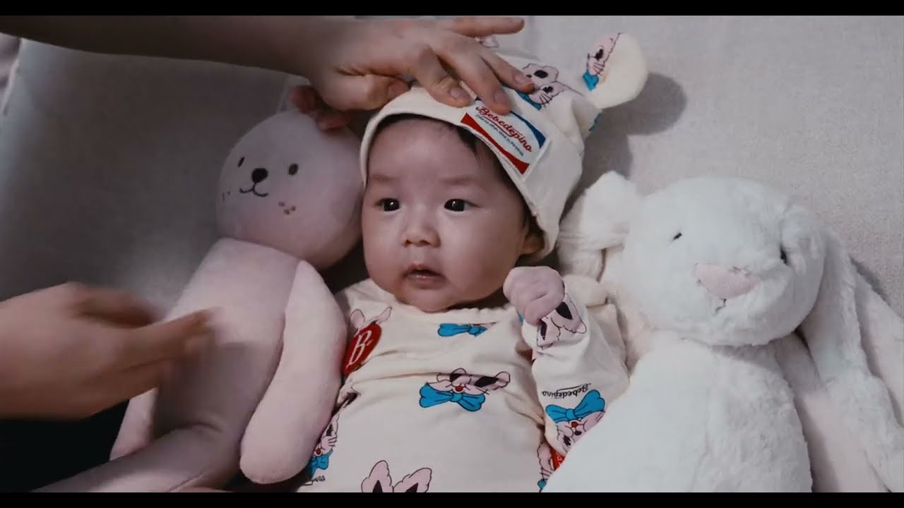[태어난지50일] 50일 기념!! 집에서 촬영했어요