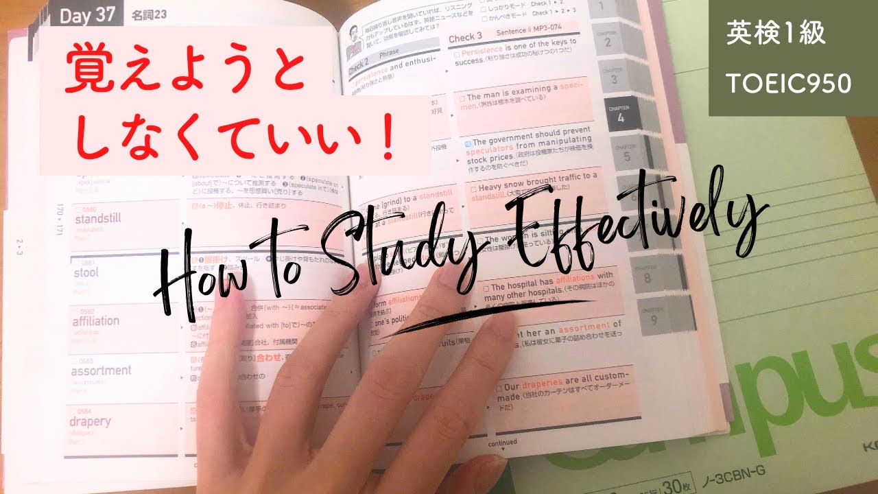 覚えようとしなくても英単語を暗記できる方法【TOEIC950・英検1級・留学なし】英検1級筆記試験合格する1年前はTOEIC530だった私の単語の覚え方「気づいたら覚えていた」になる