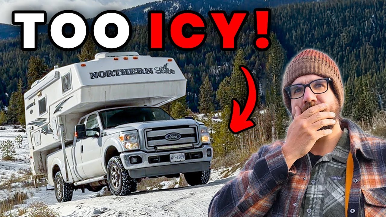 TOO DANGEROUS TO LEAVE! Winter in a Truck Camper (Gone Wrong)
