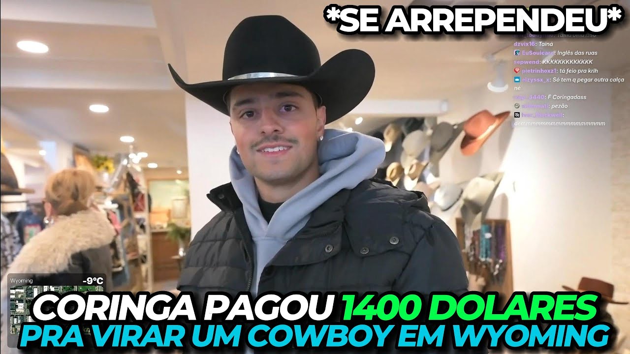 CORINGA PAGOU 1400 DOLARES PRA VIRAR UM COWBOY