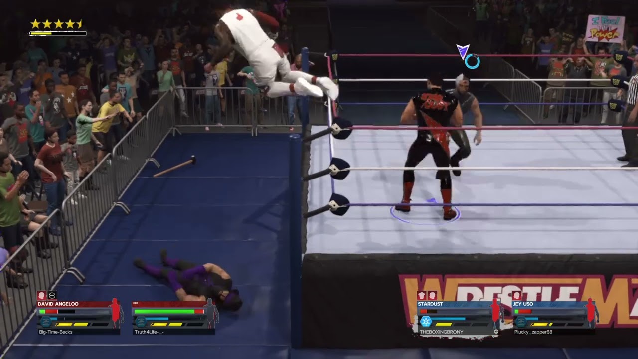 WWE 2K24 - Online - David Angeloo & ... vs Stardust & Jey Uso