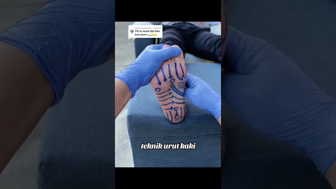 Teknik urutan kaki refleksologi