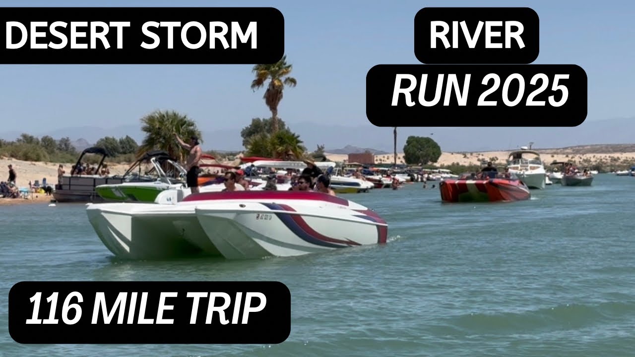 6 Hour River Cruise. Lake Havasu to Laughlin, Nevada,  Desert storm 2025 weekend