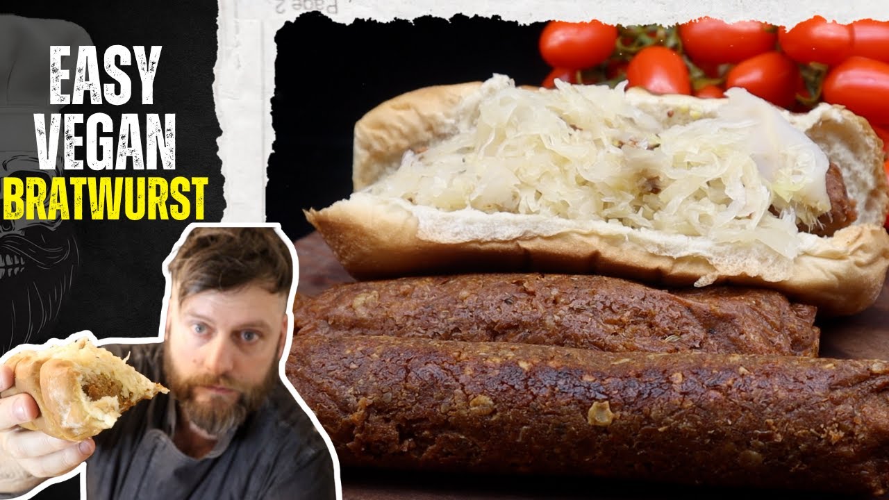 Showing you how to make vegan bratwurst at home - Vegan Sausage Recipe