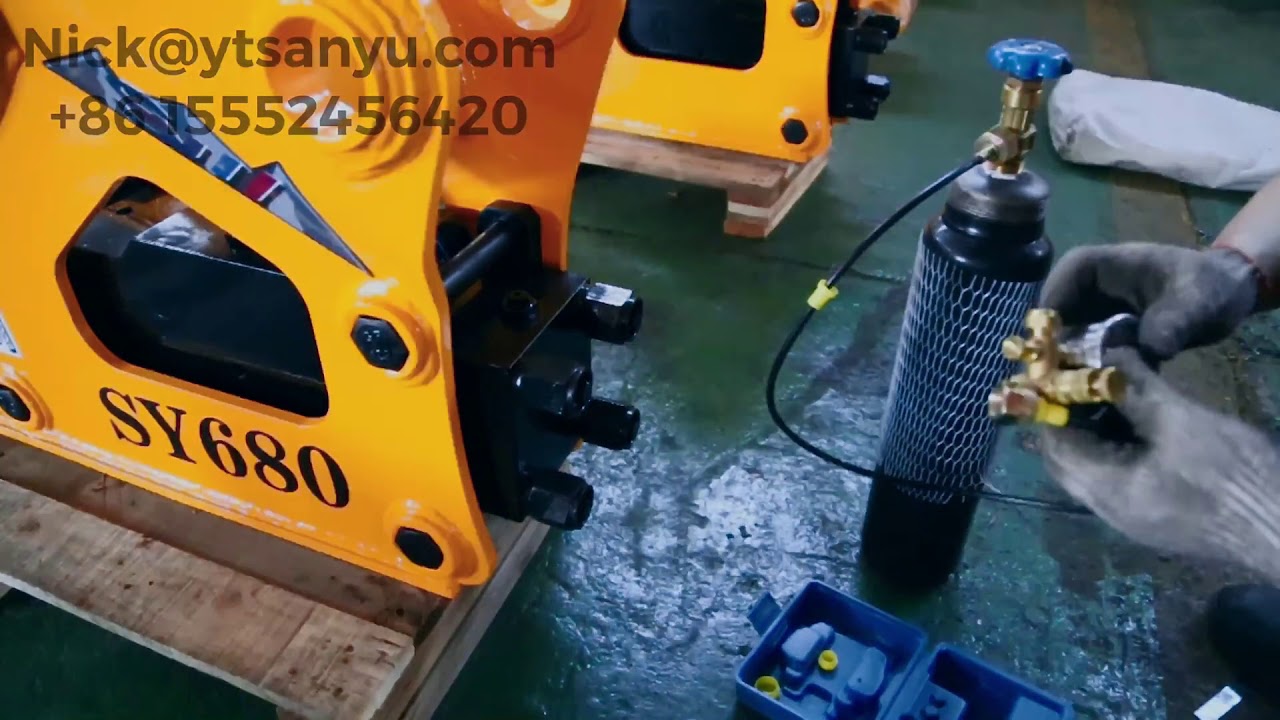 China Yantai Sanyu hydraulic breaker, teach you how to flush nitrogen