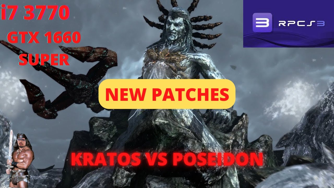 GOD OF WAR 3 RPCS3 I7 3770 GTX 1660 SUPER KRATOS VS POSEIDON