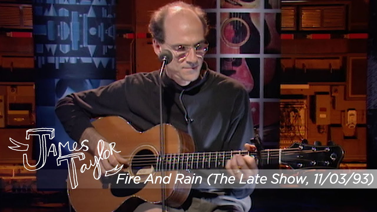 James Taylor - Fire And Rain (The Late Show, Nov 3, 1993)