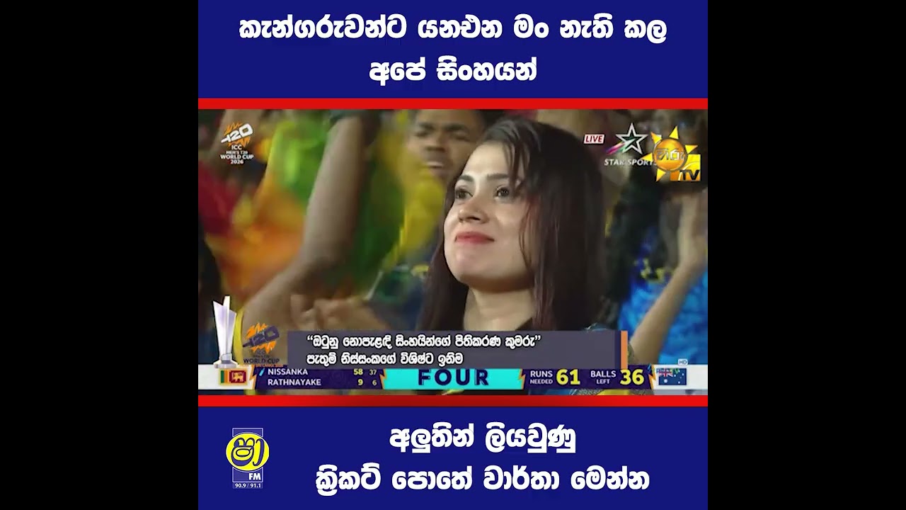 වාර්තා අලුත් කල සිංහයෝ 😎🏏