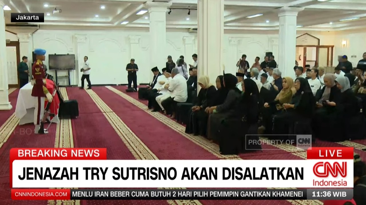 BREAKING NEWS Jenazah Try Sutrisno Akan Disalatkan di Masjid Sunda Kelapa