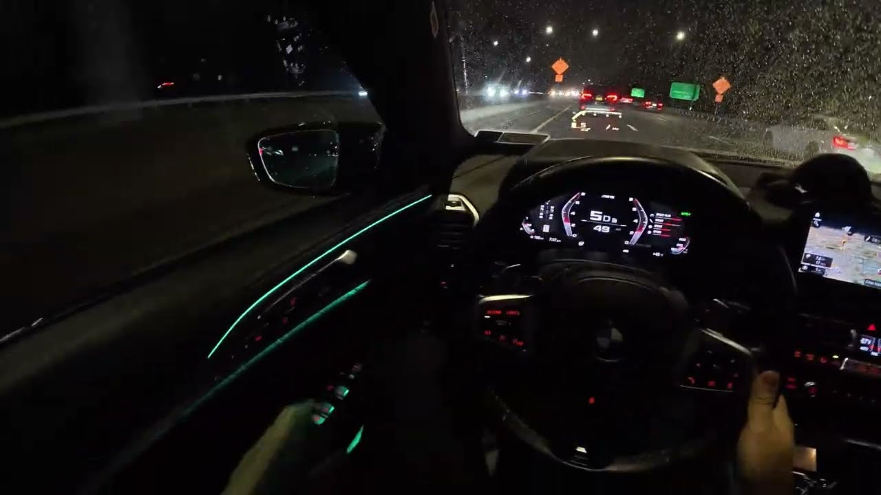 BMW M8 Quick Drive (back from a wash) - POV DRIVE