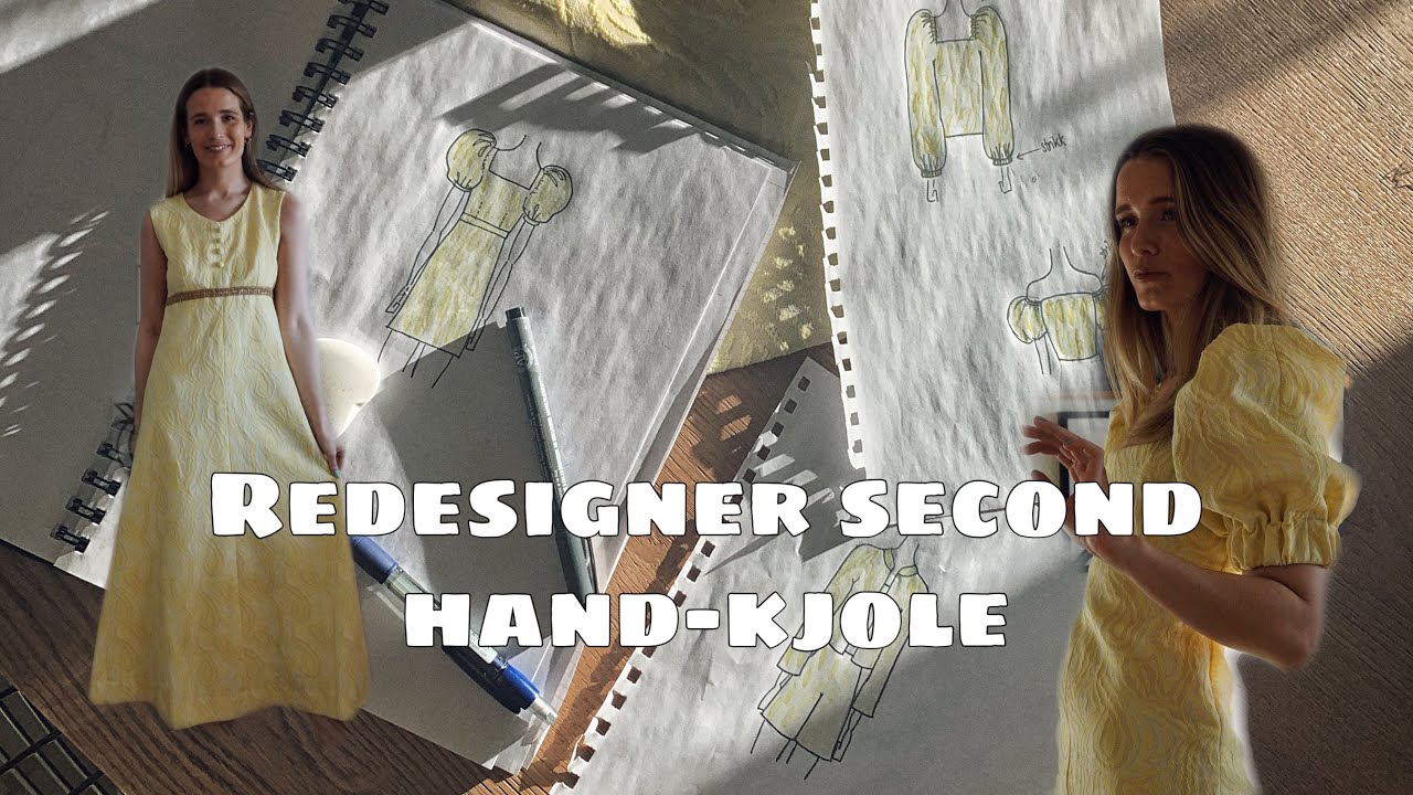 Step by step: Redesign av second hand-kjole