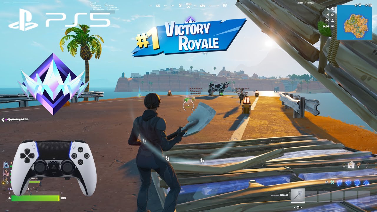 Fortnite Unreal Ranked Reload On PS5 | Controller Gameplay | 120 FPS | 4K