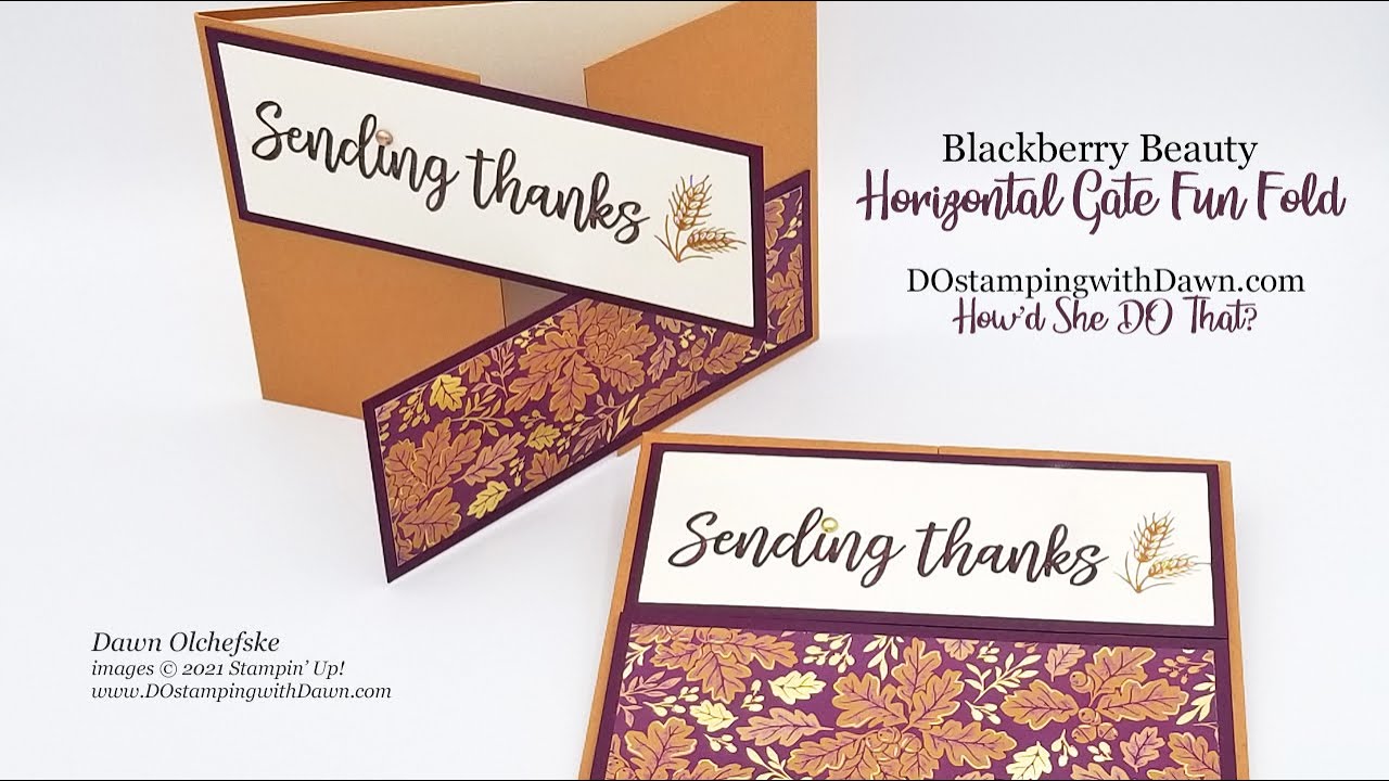 Blackberry Beauty Easy Horizontal Gate Fun Fold