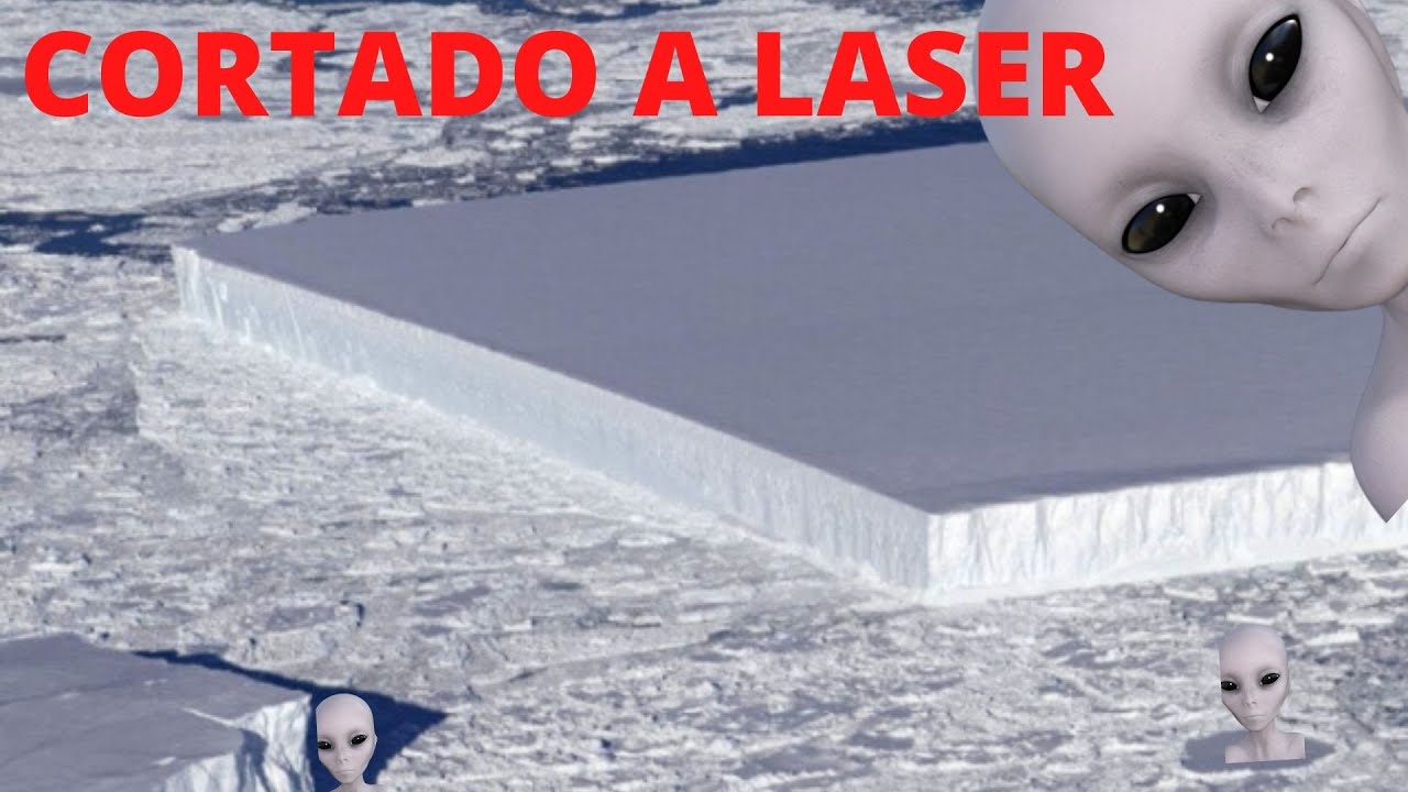 ICEBERG RETANGULAR CONSTRU&Iacute;DO POR ALIEN&Iacute;GENAS NASA - RECTANGULAR ICEBERG BUILT BY NASA ALIENS