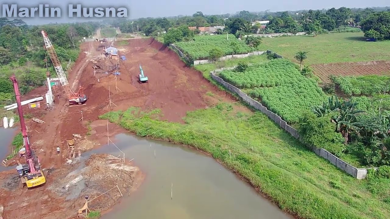 Jalan Bojonggede Kemang Penggalian Bore Pile Dan Pemasangan Tiang Pancang Ke 2 Danau Nanggerang