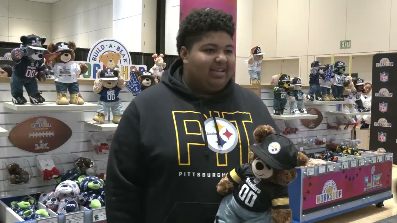 Build A Bear Workshop Set Up at Super Bowl LX