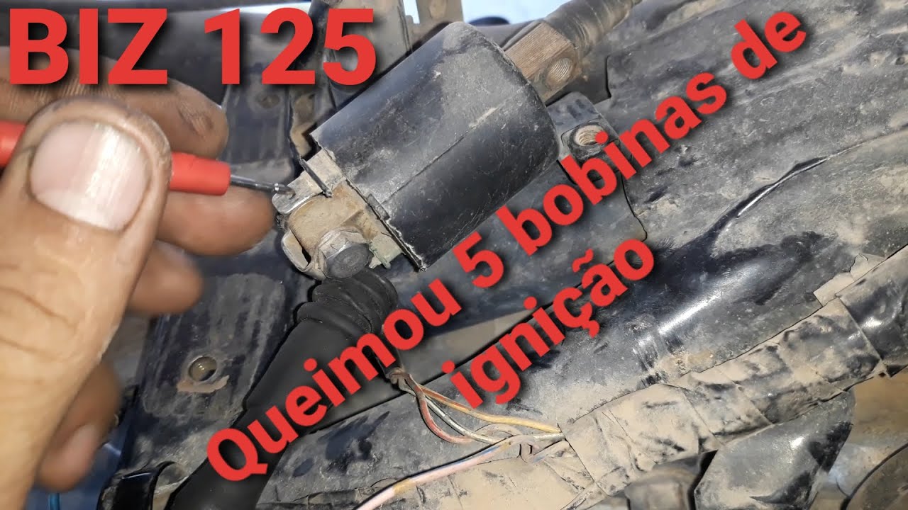 Moto queimando  bobina de ignição  , BIZ 125 ES 2009