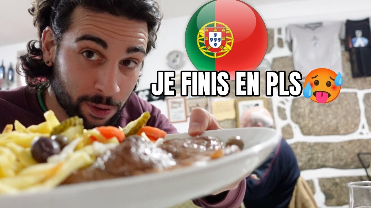 REPAS XXL DANS UNE VRAIE CANTINE PORTUGAISE A GUIMARAES, LA PLUS BELLE VILLE DU PORTUGAL !! 🇵🇹