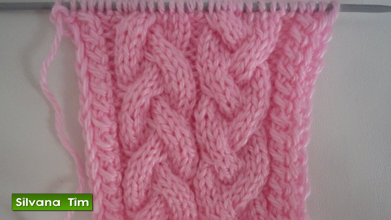 Cómo Tejer PUNTO TRENZAS en Dos Agujas / Silvana Tim # 378