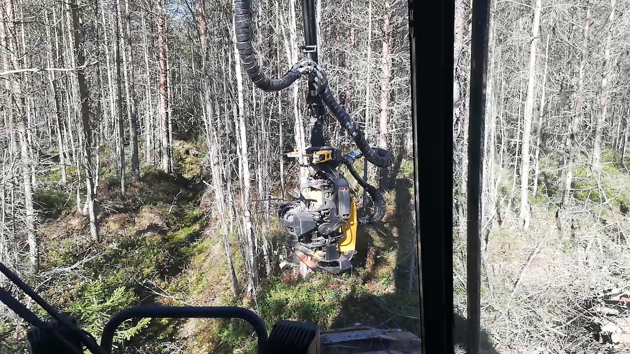 Ponsse Scorpion h5 energiapuuhakkuu, joukkokäsittely